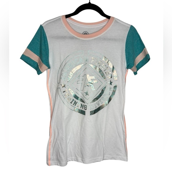 NWT American Fighter Howard Tee T-Shirt in Crystal White Blue Size XS - Picture 2 of 11